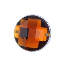 Стразы пришивные пластик арт.ТВK.E18 круг цв.19 темно-коричневый фас.50шт.