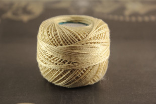 Пряжа Ирис 100% хлопок 10г 82м №0001 св.беж