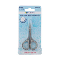 Ножницы " Gamma" ROS- 04 для рукоделия в блистере 89 мм с прорезиненными ручками