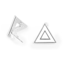 " Zlatka" Швензы FMK- H14 12 x 14 мм 2 шт 01 под серебро, белый