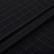 Канва K04R " Gamma" Aida №14 цв. 92% хлопок, 8% терилен 30 х 40 см ± 2 см черный в клетку