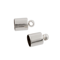 " Zlatka" Концевик FMK- E11 6 х 10 мм 2 шт 01 под серебро