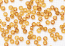 Бисер Чехия круглый 08/0 50 г 10070h прозрачный темно-янтарный квадратное отверстие